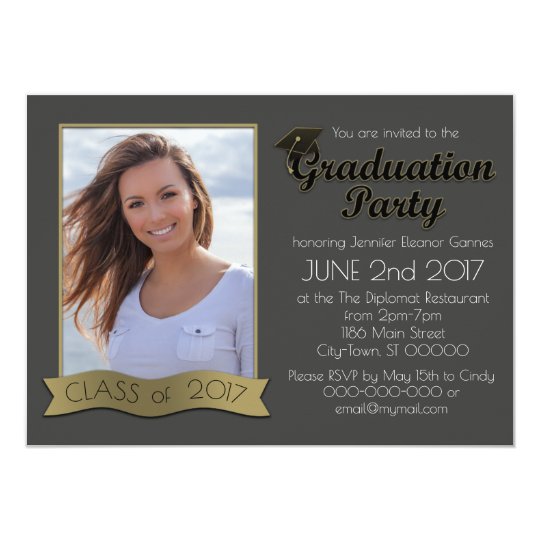 Graduation Photo Invitation