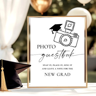 Graduation Photo Livre d'or Elégant minimaliste