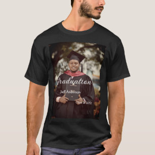 Graduation photo man name class of 20XX college T-Shirt