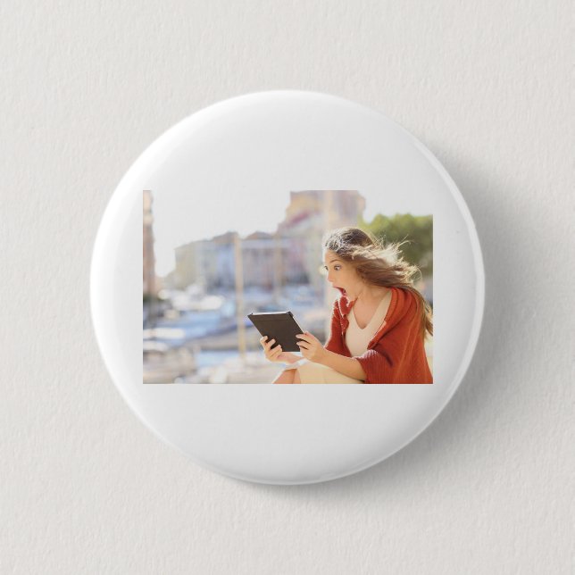 Graduation Photo Party Supplies, 2 Inch Round Button (Front)