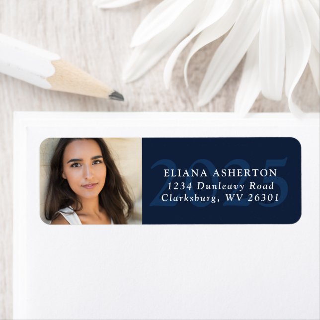 Graduation photo return address label (Insitu)