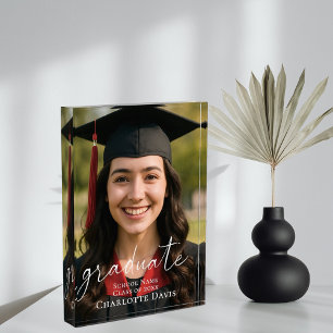 Graduation Photo Sign Celebrate the Graduate Block