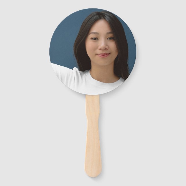 Graduation Photo Sign for Ceremony -  Hand Fan (Front)