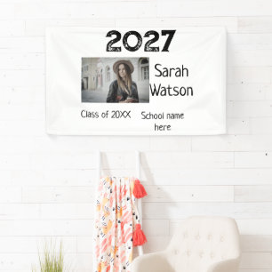 graduation photo simple classic add class year sch banner