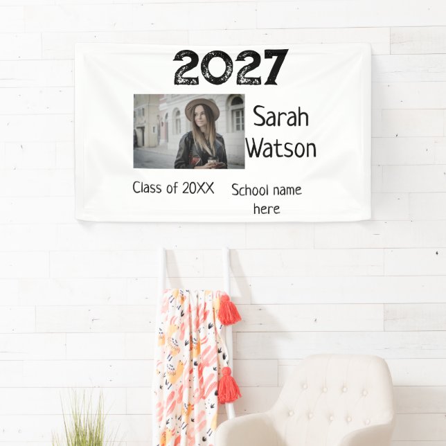 graduation photo simple classic add class year sch banner (Insitu)