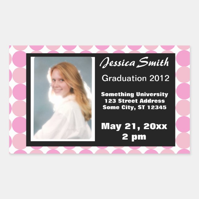 Graduation Photo Sticker (Front)
