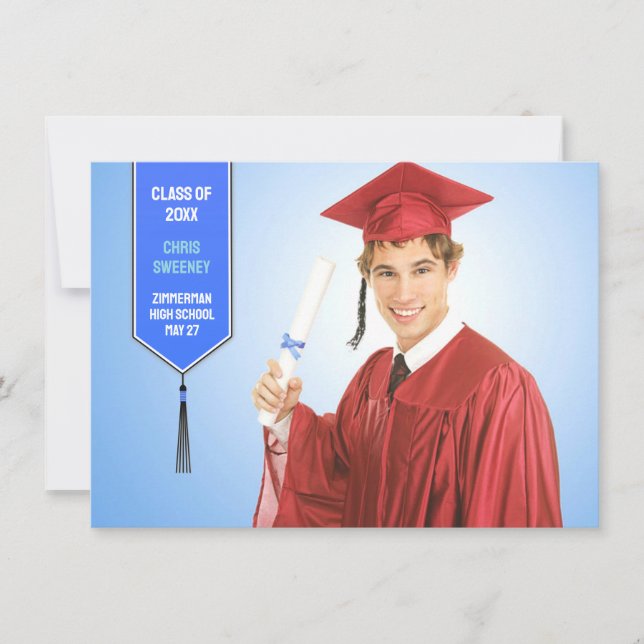 Graduation Photo Stole Announcement (Front)