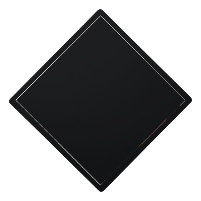 Graduation Photo Tassel Topper, black Graduation Cap Topper (Front)