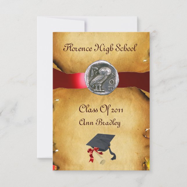 GRADUATION PHOTO TEMPLATE SILVER OWL (Front)