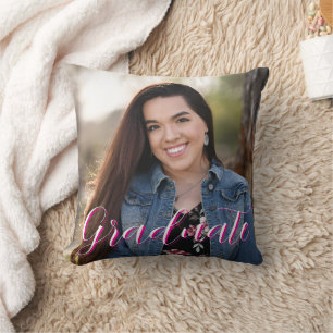 Graduation Photo  Throw Pillow