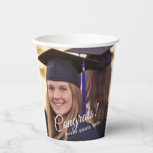 Graduation Photo Year Class of 2024 Paper Cups