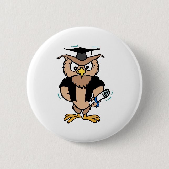 Graduation Pin Wise Old Owl Cap Diploma (Front)
