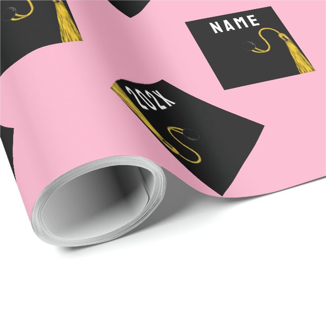 Graduation Pink 2025 Wrapping Paper (Roll Corner)