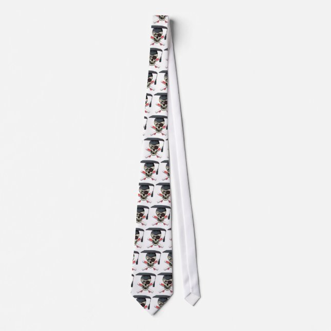 Graduation Pirate Men's Tie (Front)