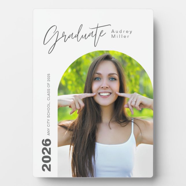 Graduation Plaque with Photo (Devant)