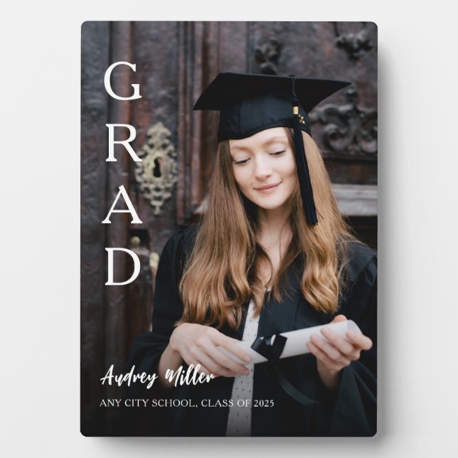 Graduation Plaque with Photo (Devant)