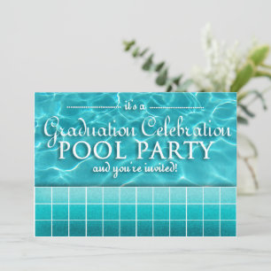 Graduation Pool Party Invitations