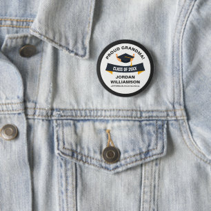 Graduation Proud Grandma of Graduate Class of 2018 2 Inch Round Button