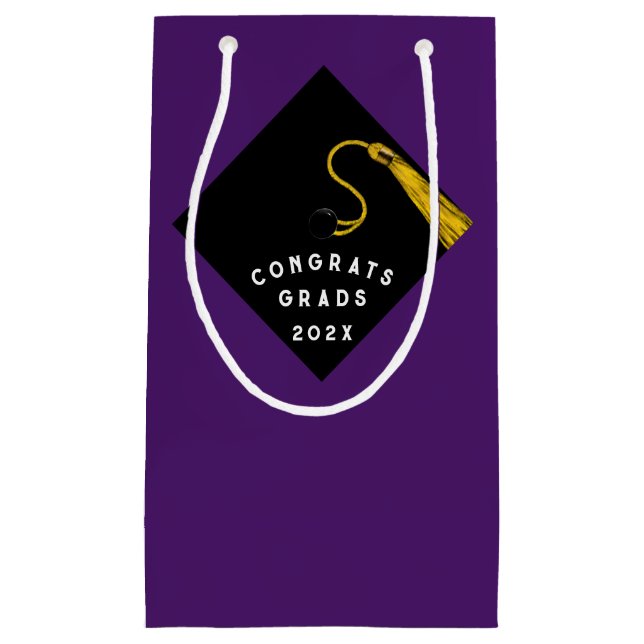 Graduation Purple Petit sac cadeau (Devant)