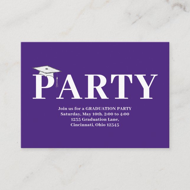 Graduation QR Code Modern Minimalist Photo Enclosure Card (Front)