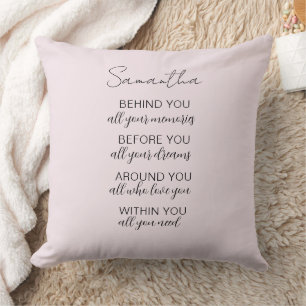 Graduation Quote Throw Pillow