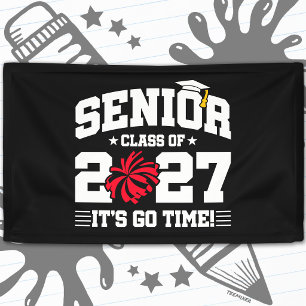Graduation Quote Year Cheer Senior Class of 2027 Banner