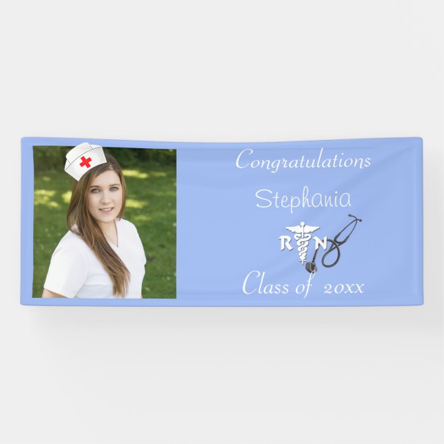 Graduation, R N, Registered Nurse, Custom Banner (Horizontal)