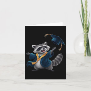 Graduation Raccoon  Card