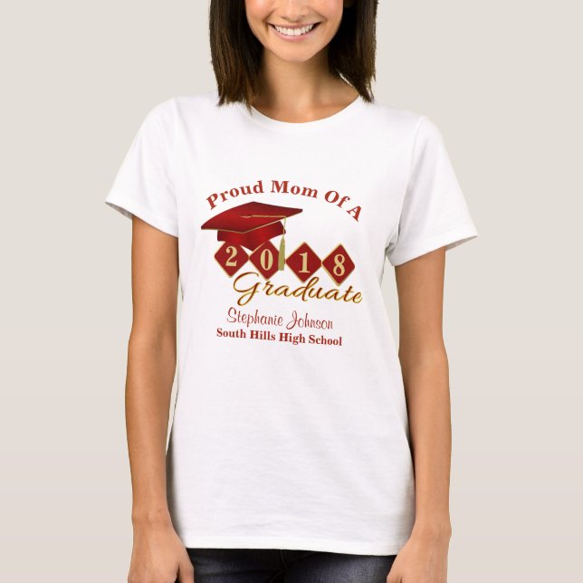 Graduation Red Gold 20XX T-Shirt (Front)