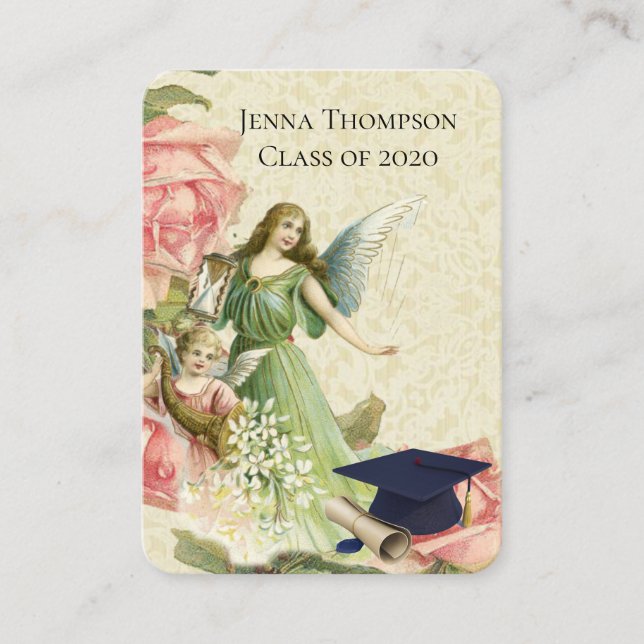 Graduation Remembrance Religious Holy Prayer Cards (Front)