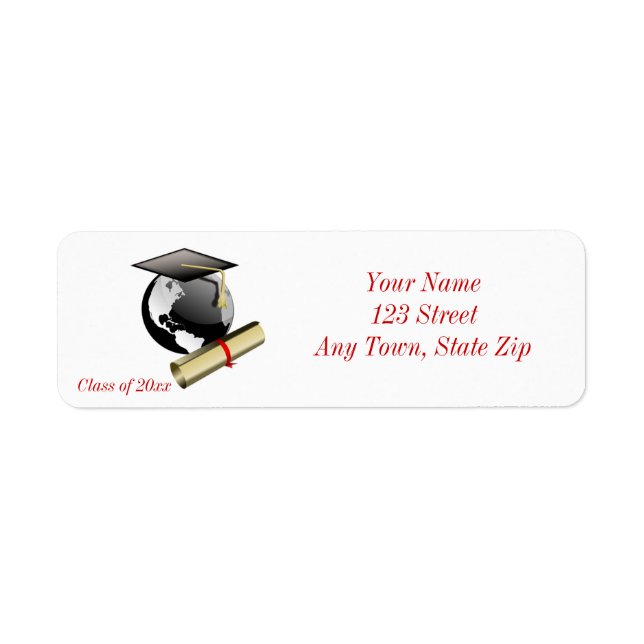 Graduation Return Address Labels (Front)