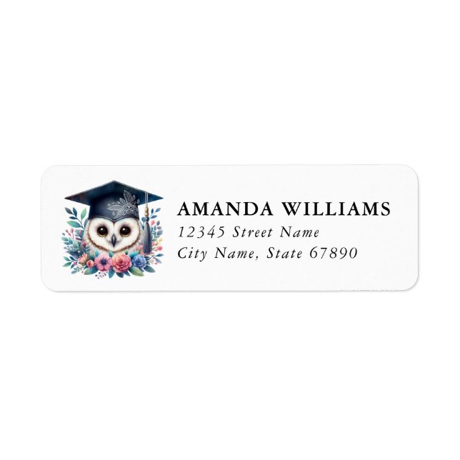 Graduation Return Address Labels (Devant)