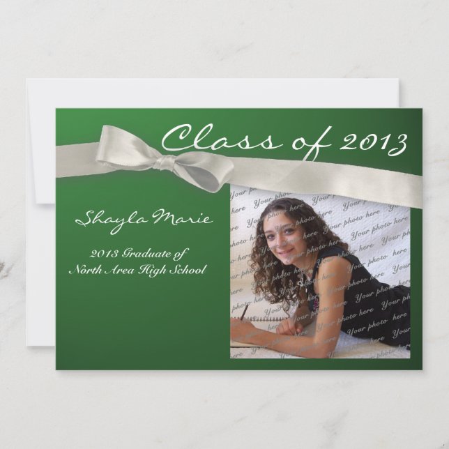 Graduation Ribbon Invitation (Front)