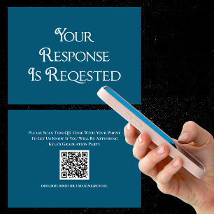 Graduation RSVP QR Code Response Card