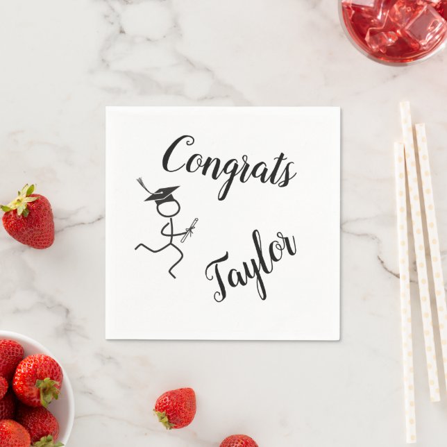 Graduation Runner © Running Grad Paper Napkins (Insitu)