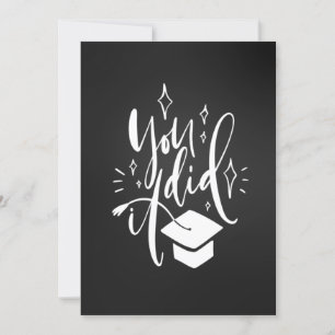 Graduation Salutation Carte Plat Vous L'Avez Fait 