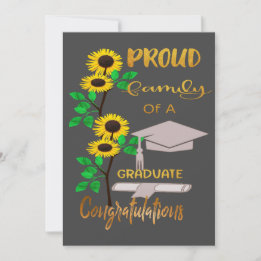Graduation Salutations Carte Plat