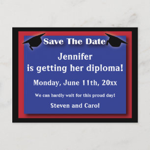Graduation Save The Date Card