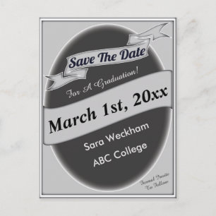 Graduation Save The Date Postcard