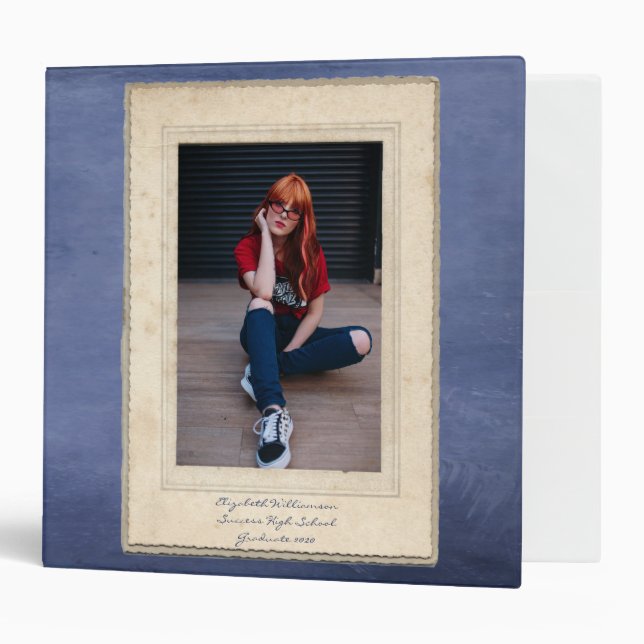 Graduation School Memory Photo Keepsake Binder (Front/Inside)