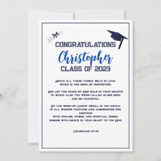 Graduation Scripture Congratulations Greeting Card