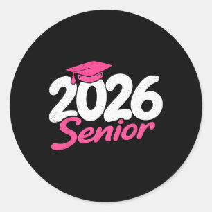 Graduation Senior 2026 High School College Grad St Classic Round Sticker