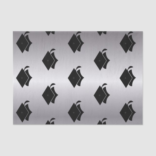 Graduation Silver Tissue Paper (Front)
