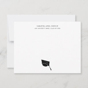 Graduation Simple Class of Grad Cap Card