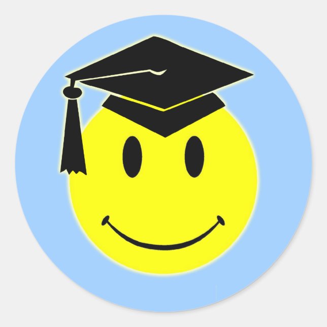 Graduation Smile Sticker (Front)