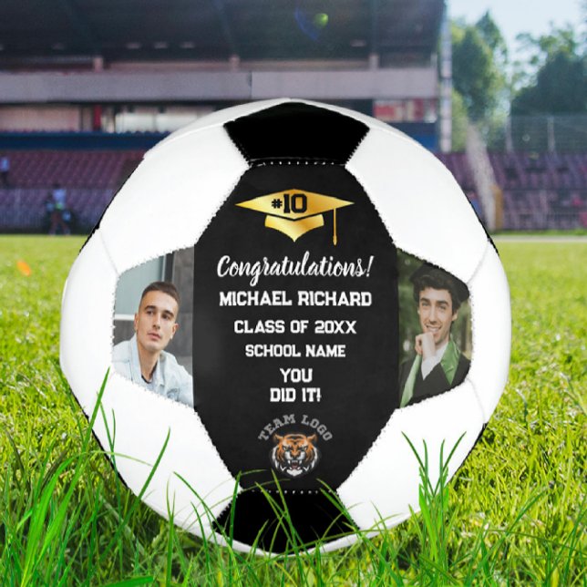 Graduation Soccer Custom Photo & Name Keepsake Soccer Ball (Creator Uploaded)