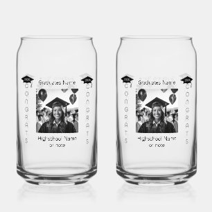 Graduation Soda Glass