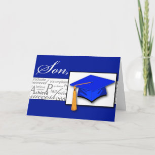 Graduation Son Hat Card