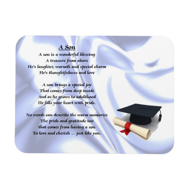 Graduation - Son poème Magnet (Horizontal)