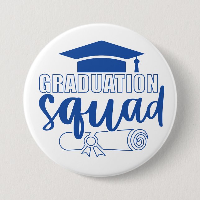 Graduation Squad 2023 Graduate  3 Inch Round Button (Front)